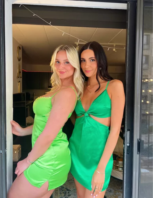 green dresses