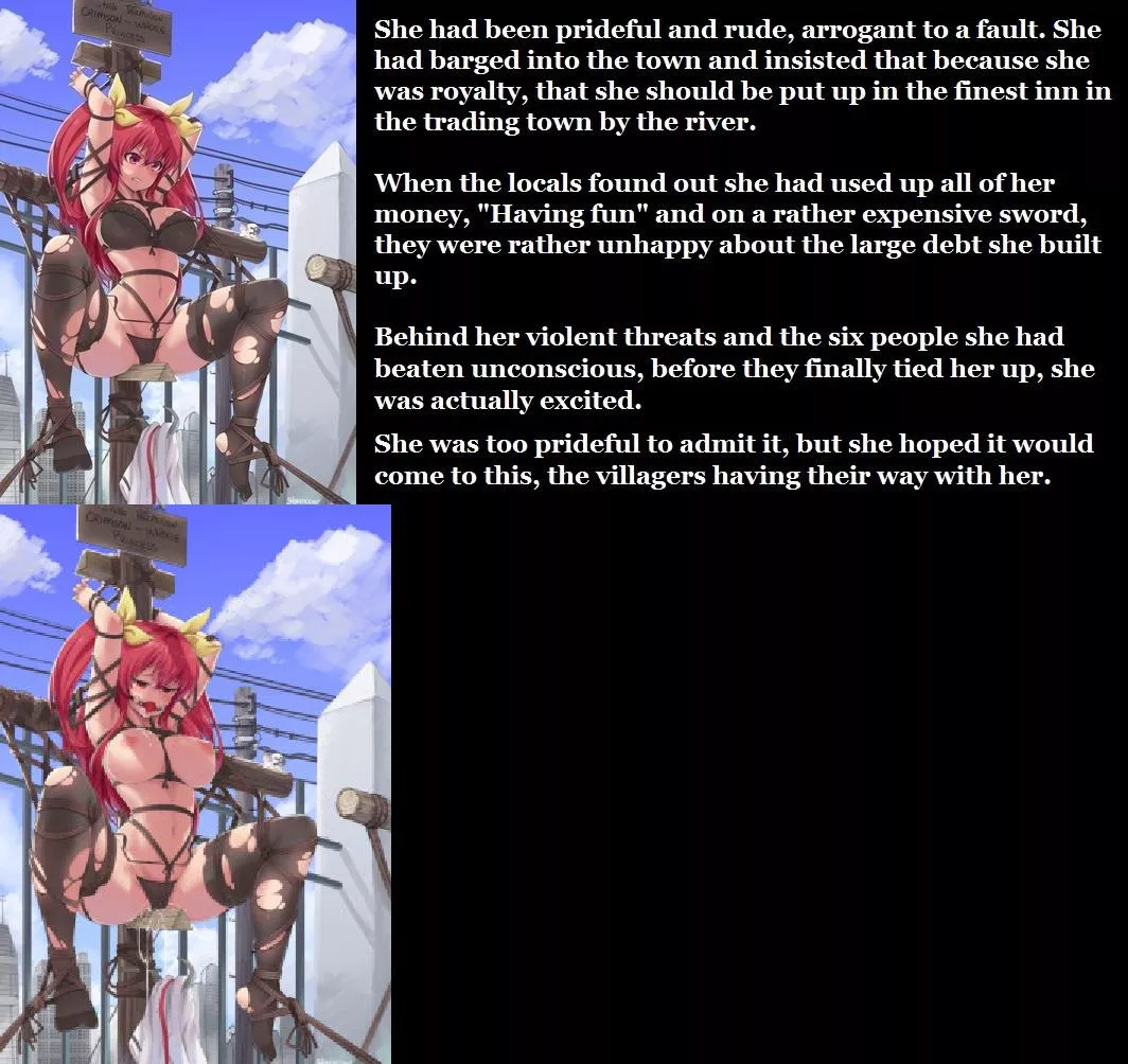 Haunty Princess is shown her place! [Bondage] [Free Use] [Public Sex] (mutsu, mutsu, and stella vermillion) (rakudai kishi no cavalry) (drawn by stormcow)