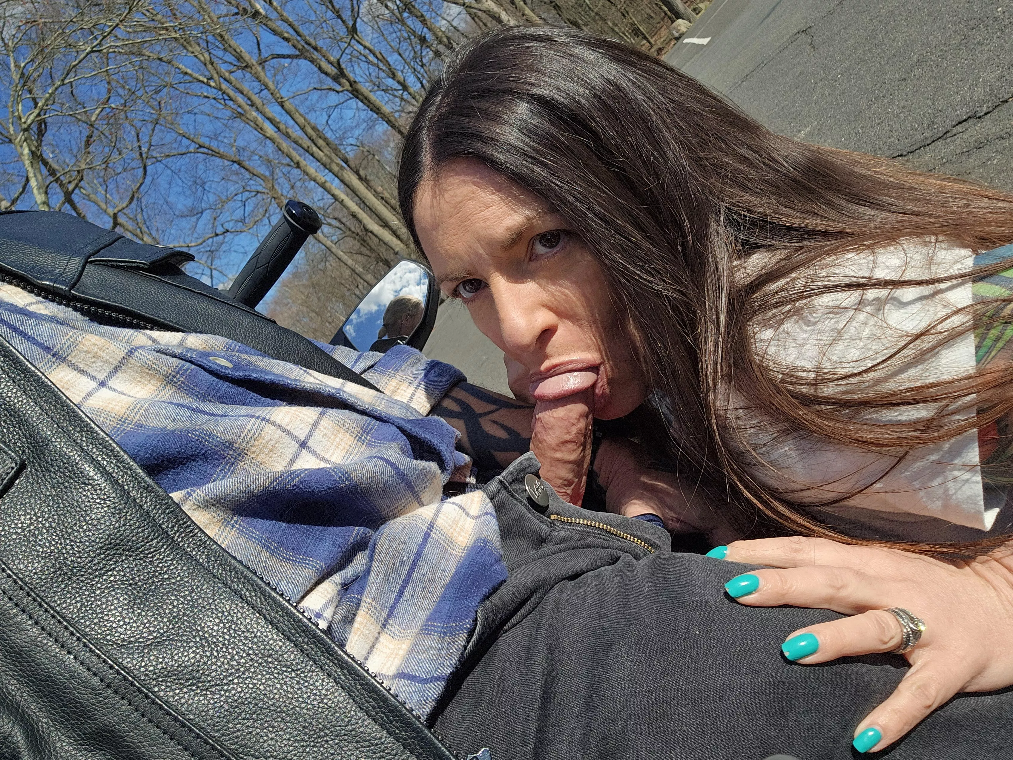 I can't resist sucking this cock wherever we go