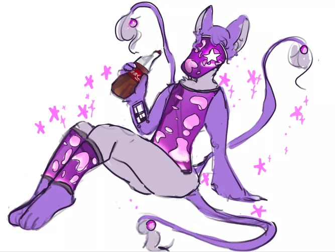 I made my non furry friend a fursona ! :0 he needs a name