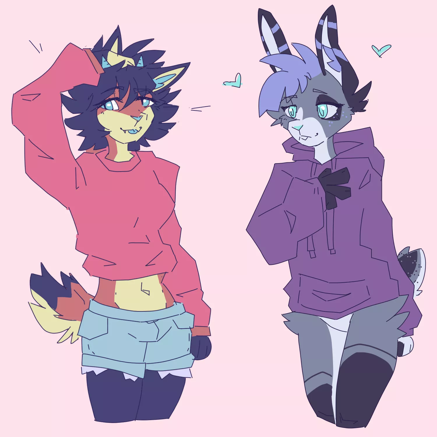 i'll sketch your sonas like this,, ~open~🌙