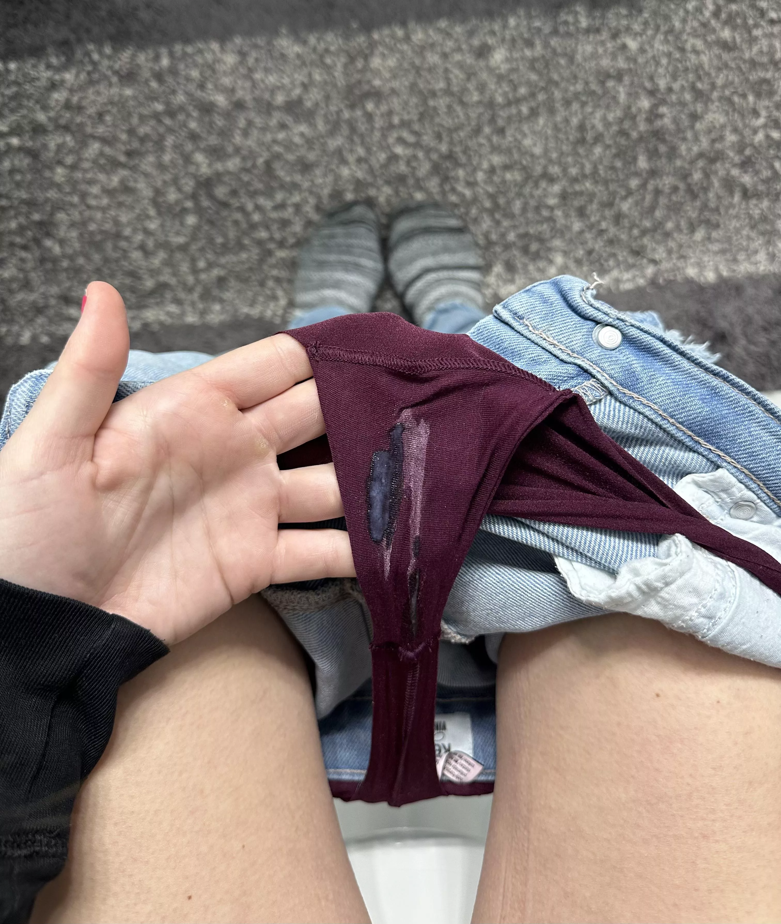 Imagine my panties wrapped around your dick