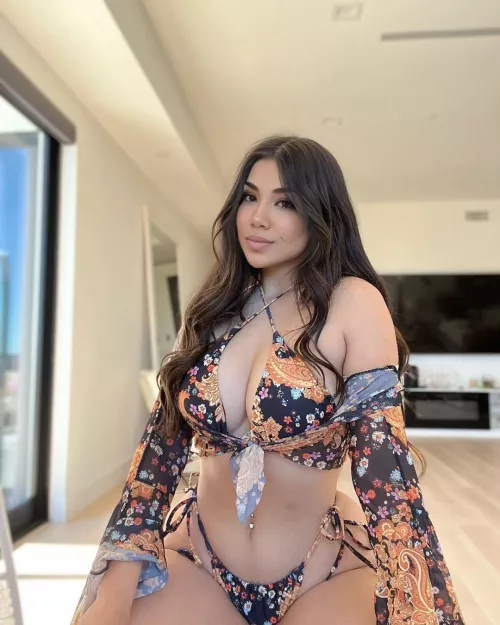 In love with my new floral bikini set