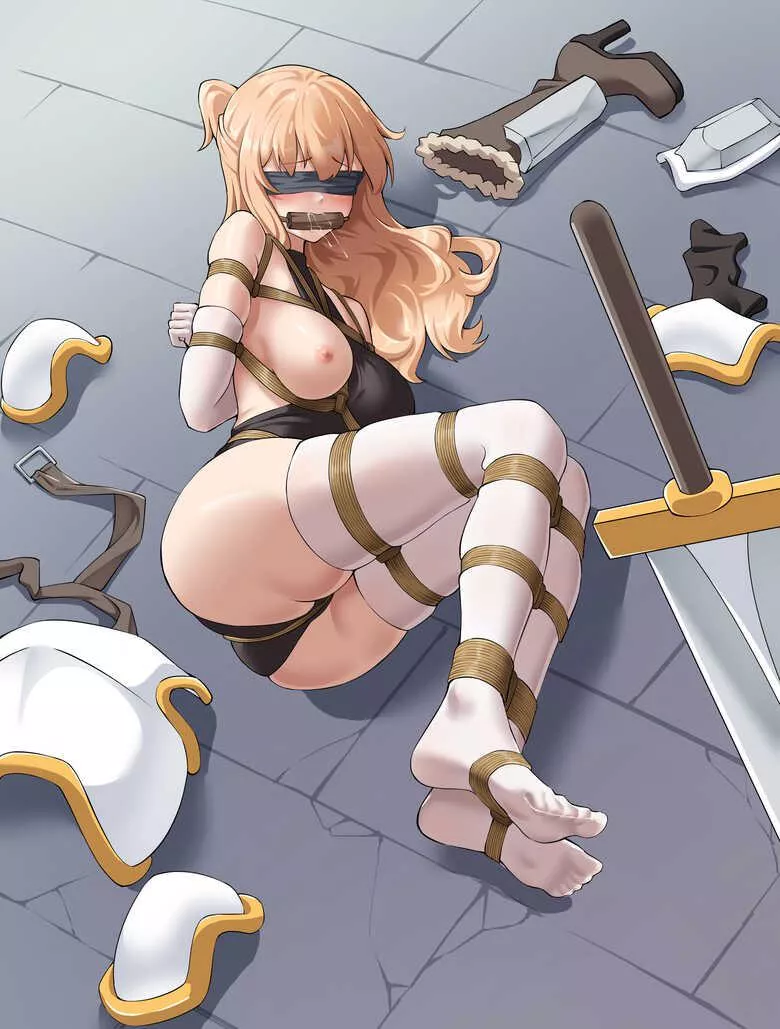 Just another slut being tied up