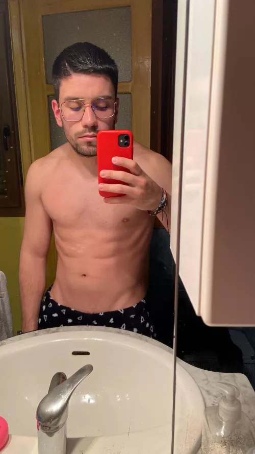 Just showered and shaved my body.