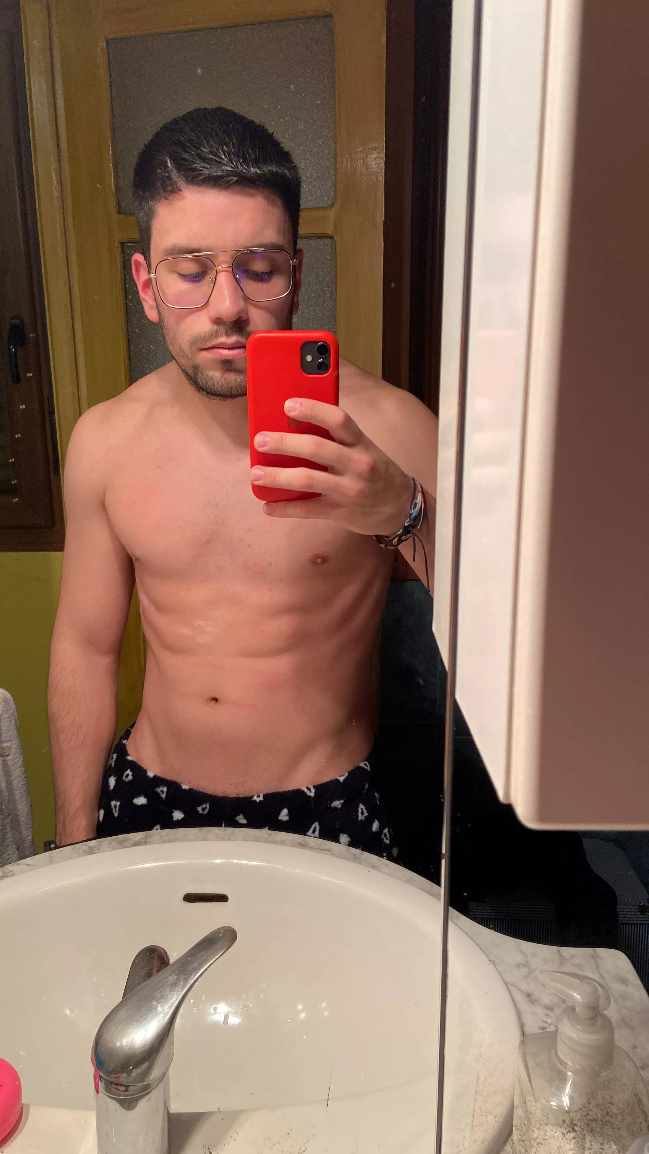 Just showered and shaved my body.