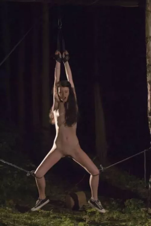 night time backyard play