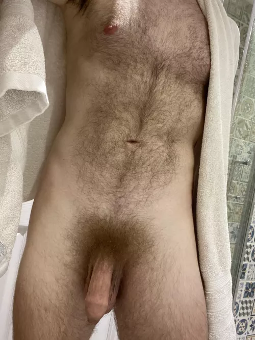 Not insanely hairy… but a pretty good pelt none the less 