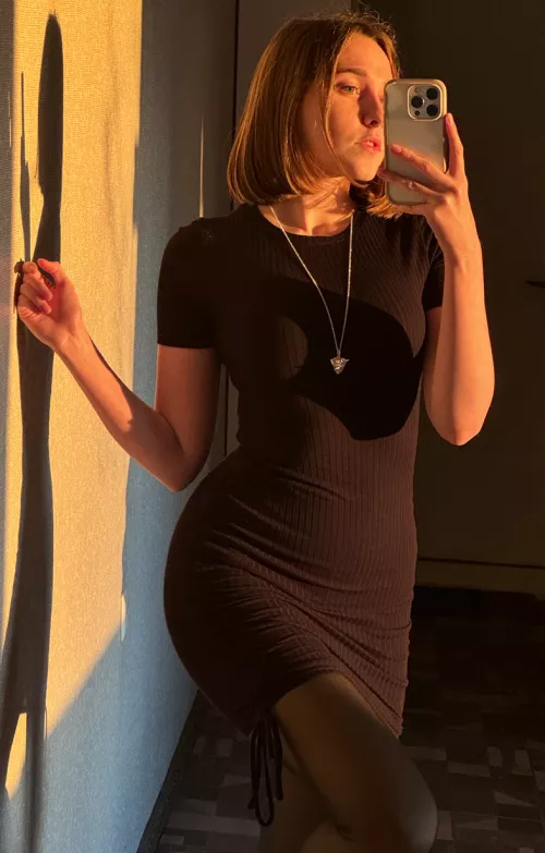 Not the best, but pretty black dress, don't u think so