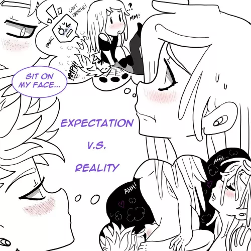 [Original][Our Little Universe] Ahhhh the wonderful world of language barriers! lol Dontcha just LOVE those?!?!?! ðŸ¤£ But anyway, this is just a cute, fun little drawing based off of some spicy comic pages I made the other day for these two ladies ðŸ”¥ð