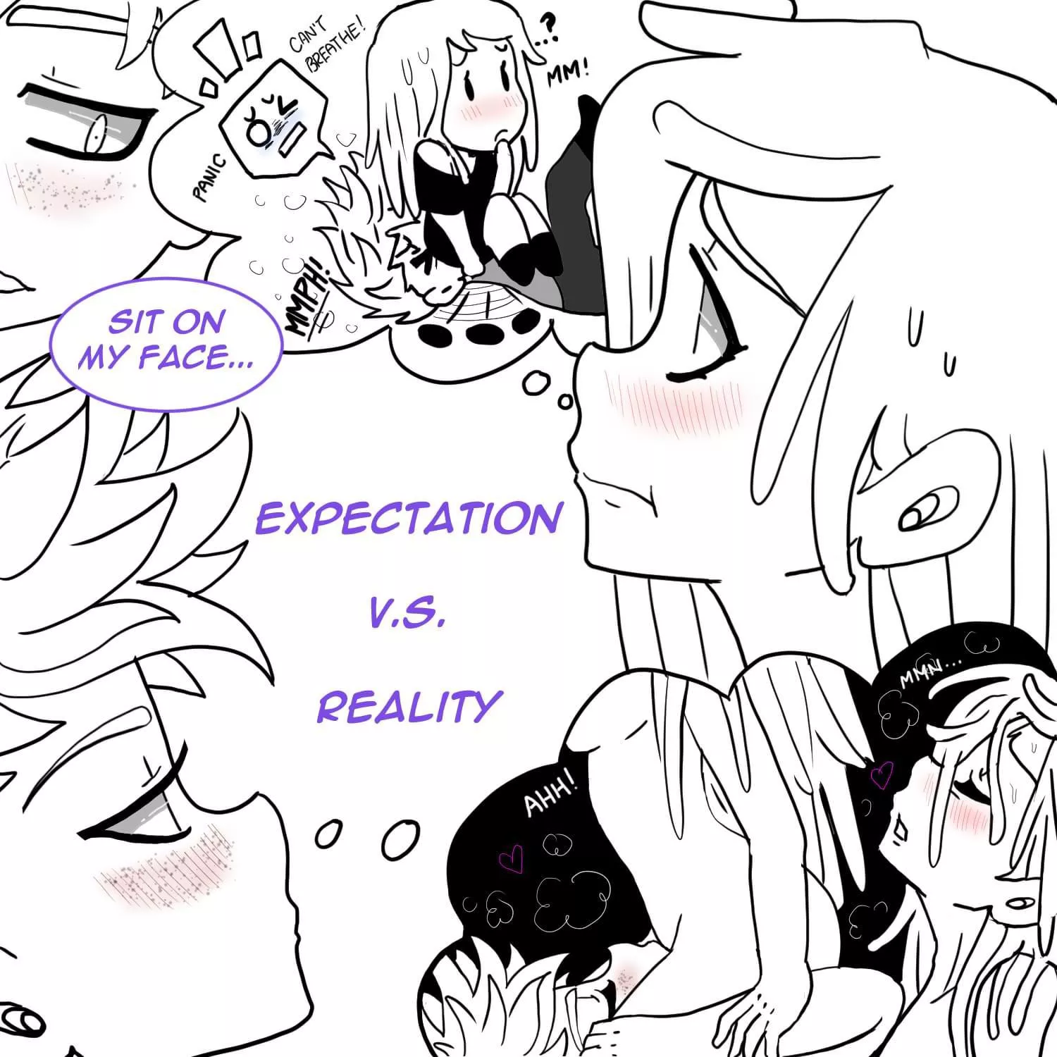 [Original][Our Little Universe] Ahhhh the wonderful world of language barriers! lol Dontcha just LOVE those?!?!?! ðŸ¤£ But anyway, this is just a cute, fun little drawing based off of some spicy comic pages I made the other day for these two ladies ðŸ”¥ð