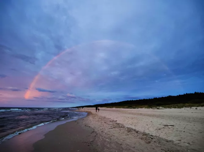 Rainbow at the Baltic sea 