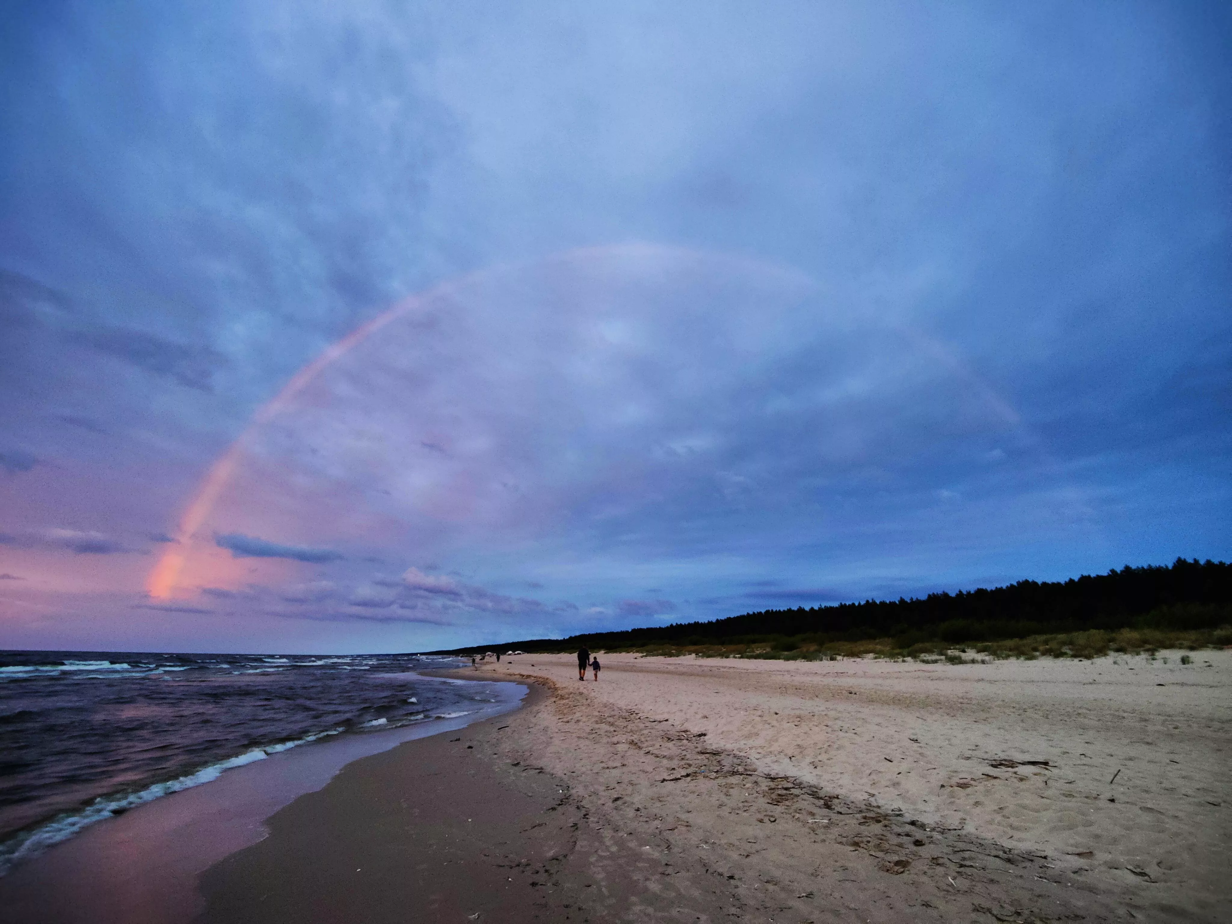 Rainbow at the Baltic sea 