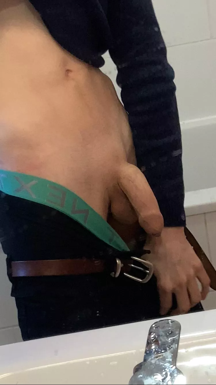 Skinny guy with a big softie