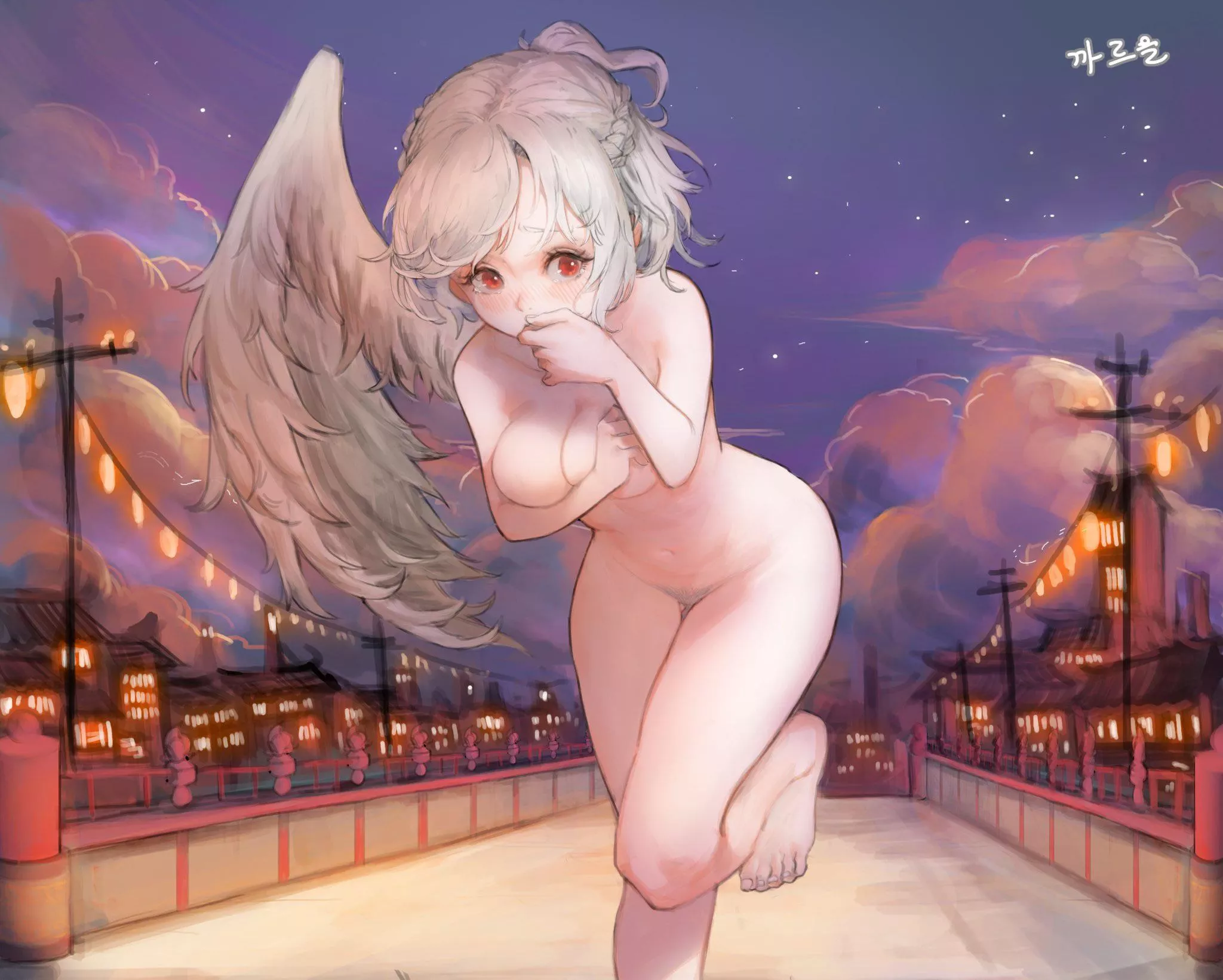 Streaking angel
