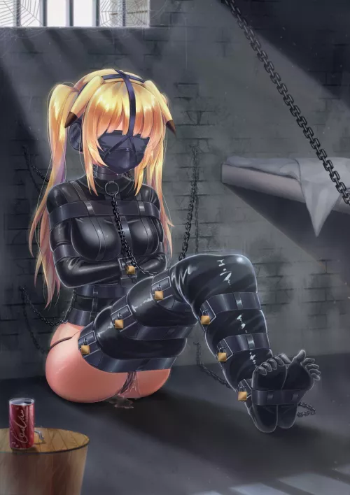 This criminal is safely locked up