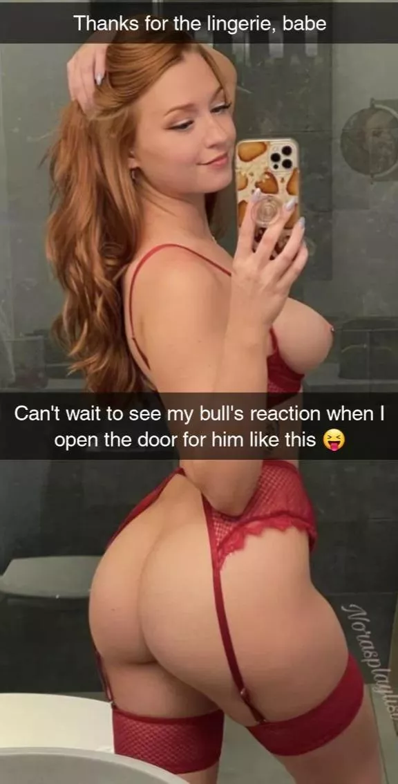 You bought this lingerie for your gd to wear for her bull