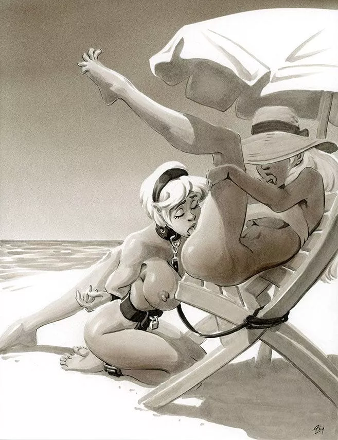 Anya & Tina at the Shore [Andy's Dames] 