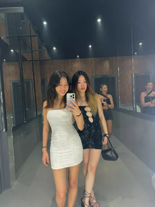 Beautifull asians in tight dresses, what else?