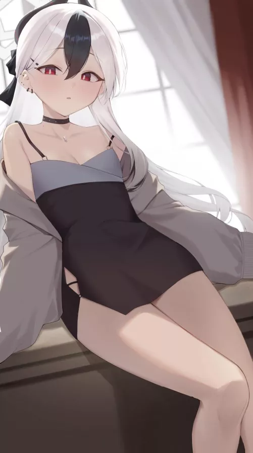 Cute and sexy angel waifu