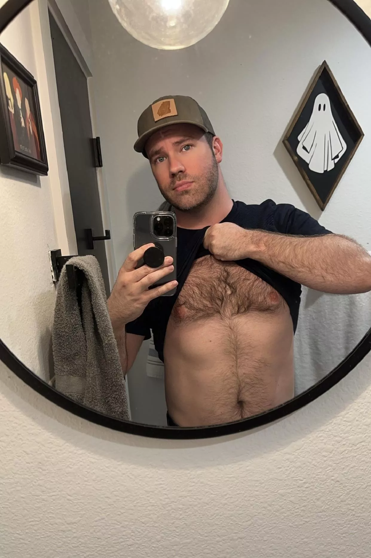 Don’t drink that often but when I do, I lift my shirt up in bathrooms 