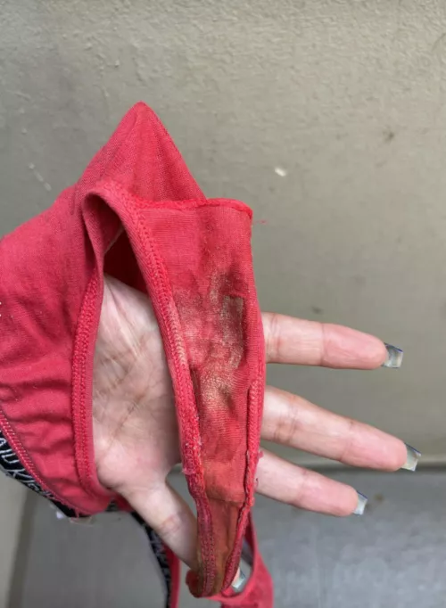 I can imagine your cock between my panties