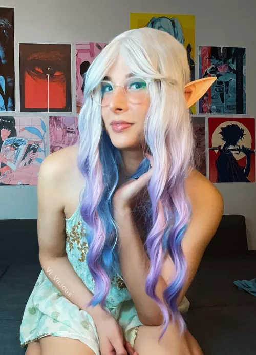 I got a wig and some elf ears ☺️✨