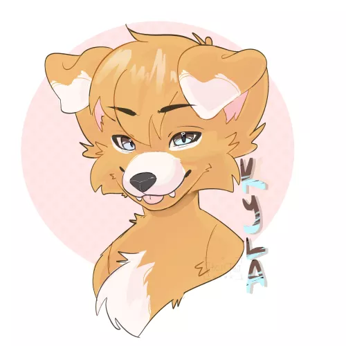 Made this comfort character inspired by my childhood dog who passed last year, i love her 🩵