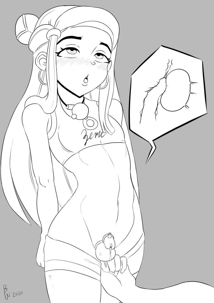 My little bitch button has gotten so sensitive from being locked up for so long~