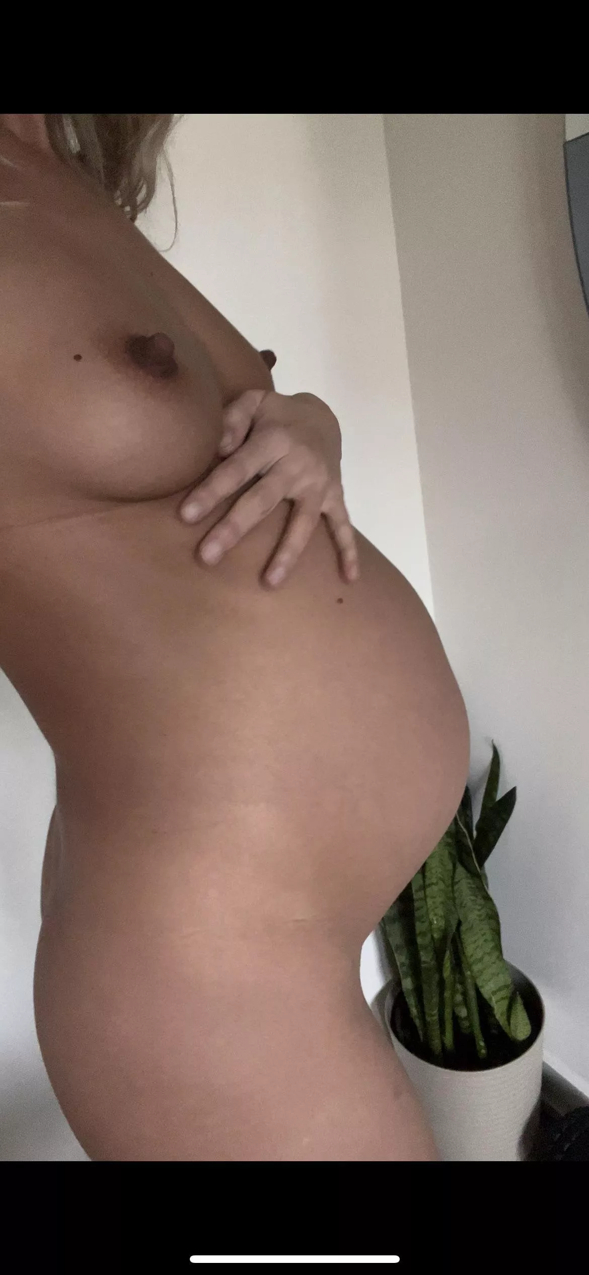 Perky, ripe tits & a pregnant belly making me feel like a fertility goddess, would you worship my belly?💕🥰