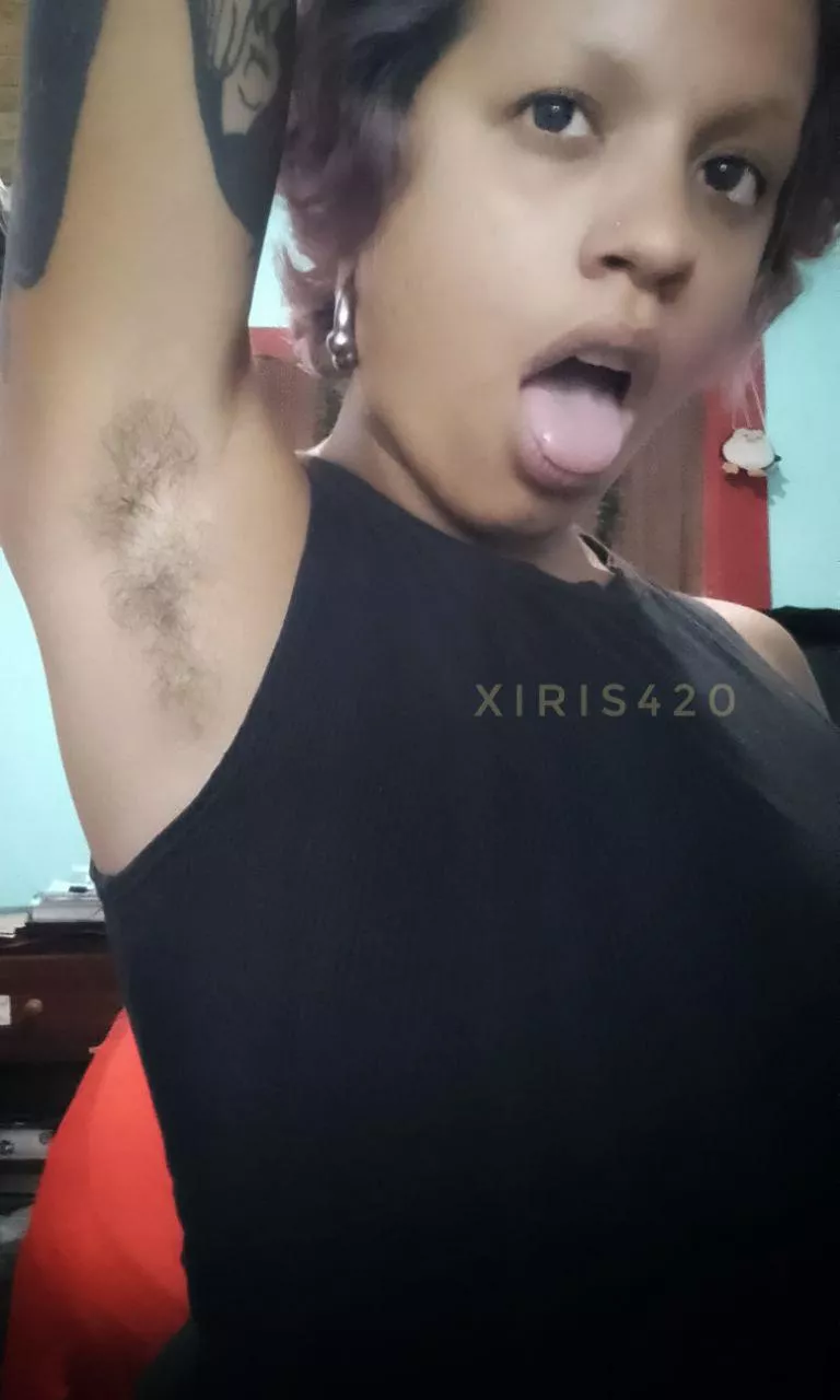 stick out your tongue and start licking me