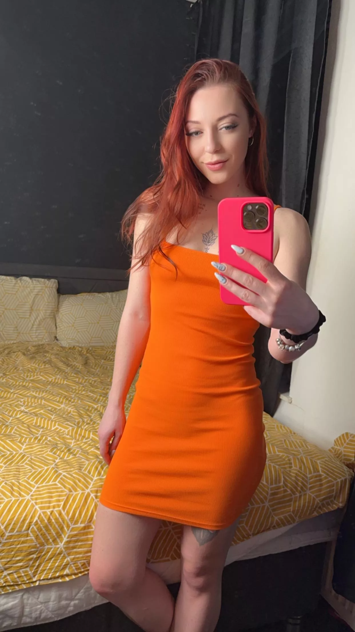 What's your honest opinion about this orange dress?