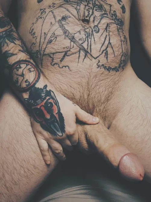 Which hole are you gonna use to drain this cock? 😈