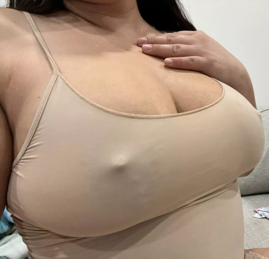 You can still see my huge areolas through my nighty