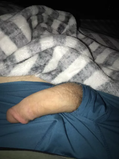 18m soft bulge through the hole in my underpants