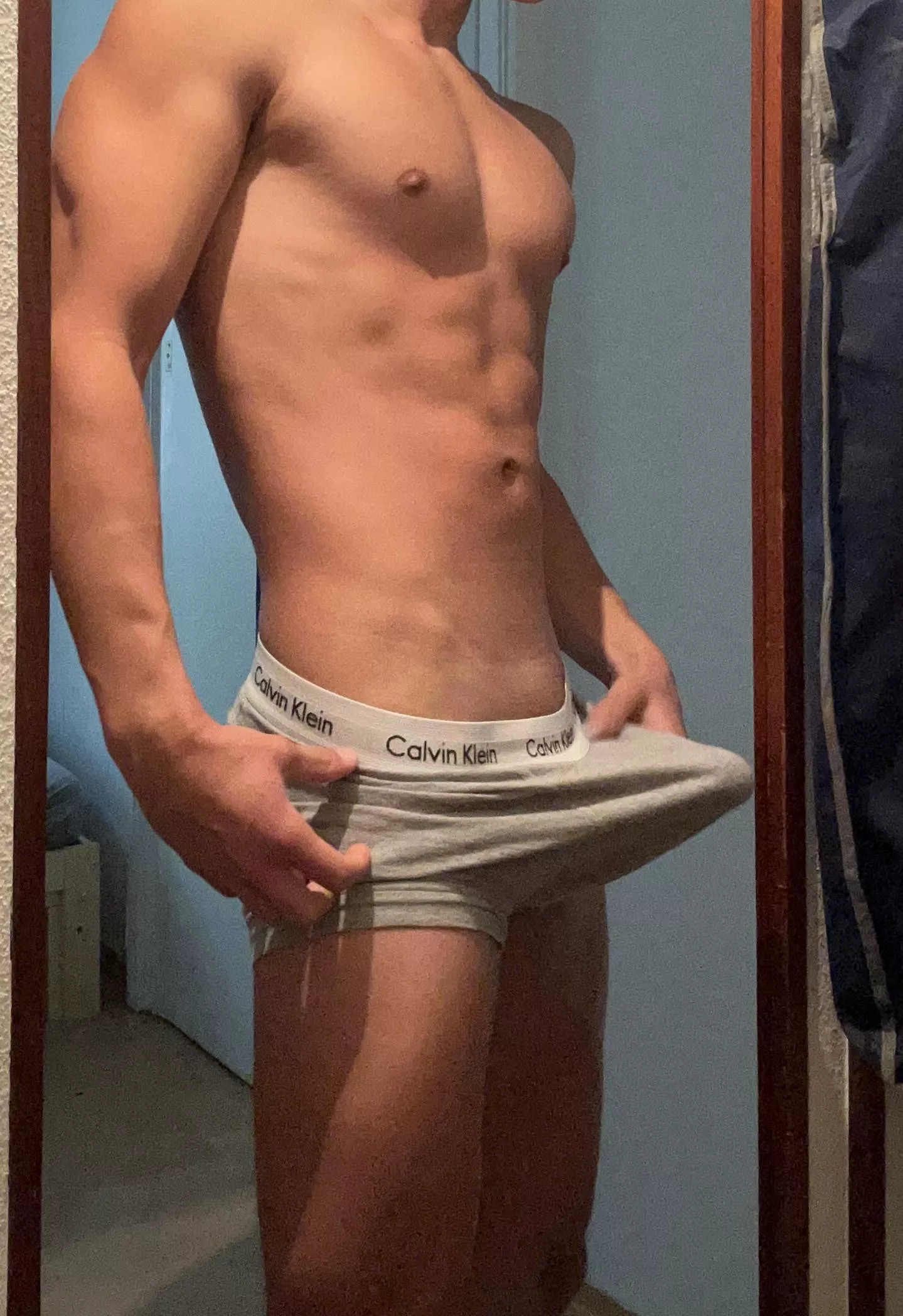 (19)Would you take them off me?