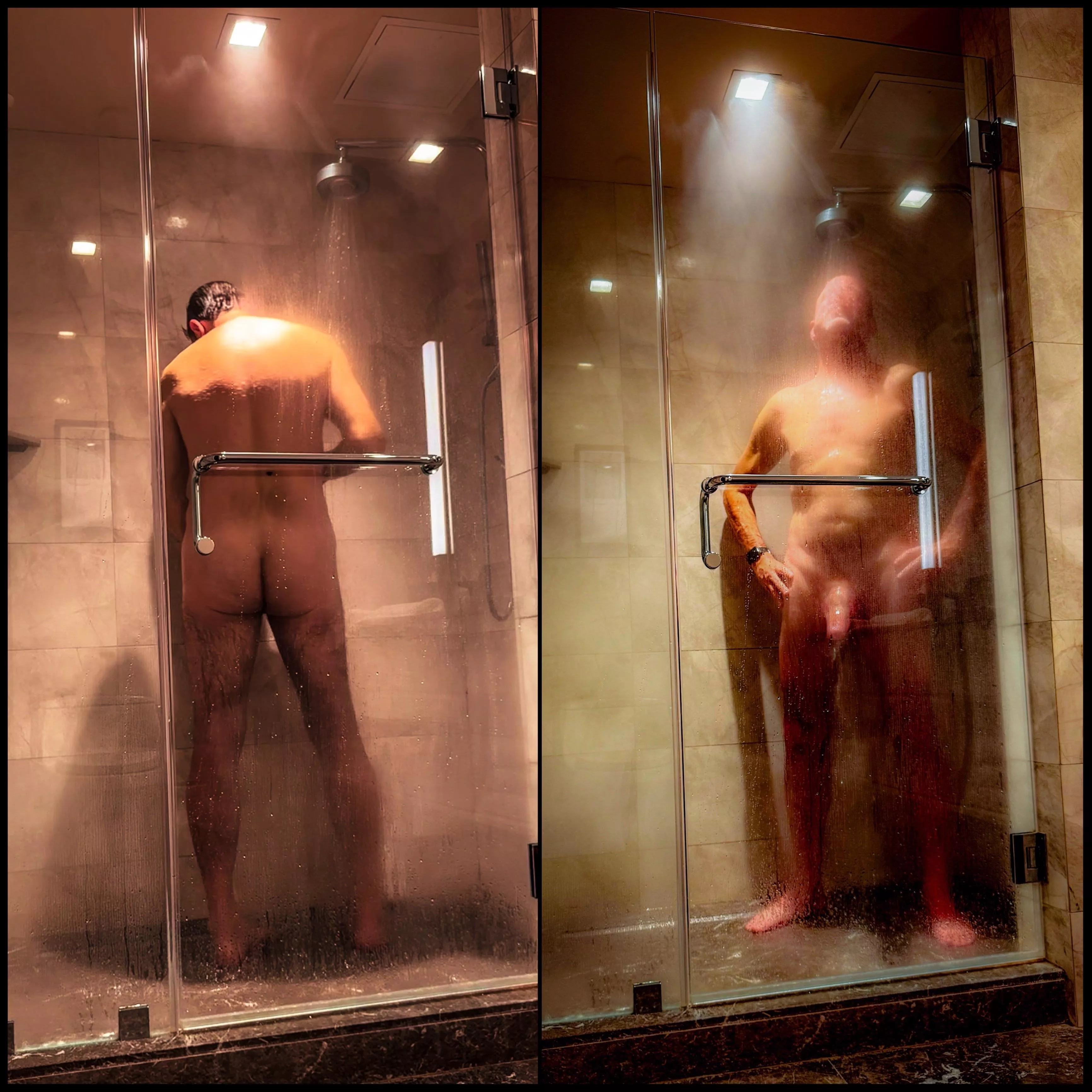 (53)Join me in the shower? Start soaping the front or the back of me?