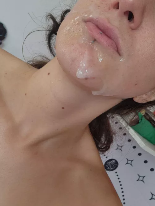 all over my mouth, how I looove this