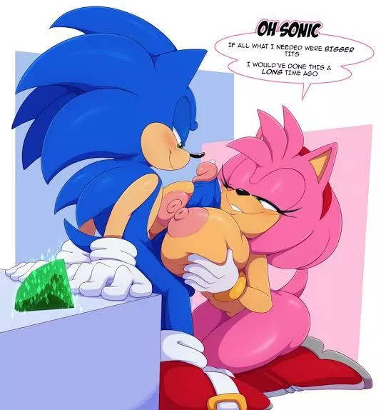 Amy rose titjobs Sonic’s hard dick (Artist: bigdon1992)