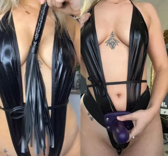 Be honest...would you rather fucked or whipped by me?