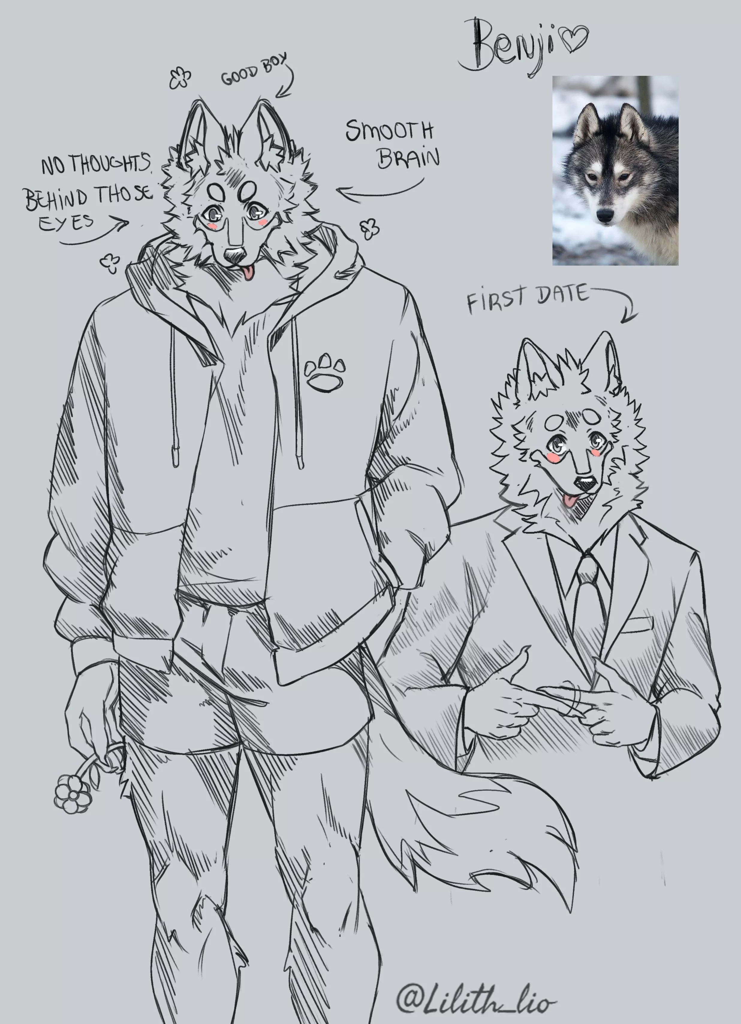 be nice to him, it's his first date ( @Lilith_lio ) art by me