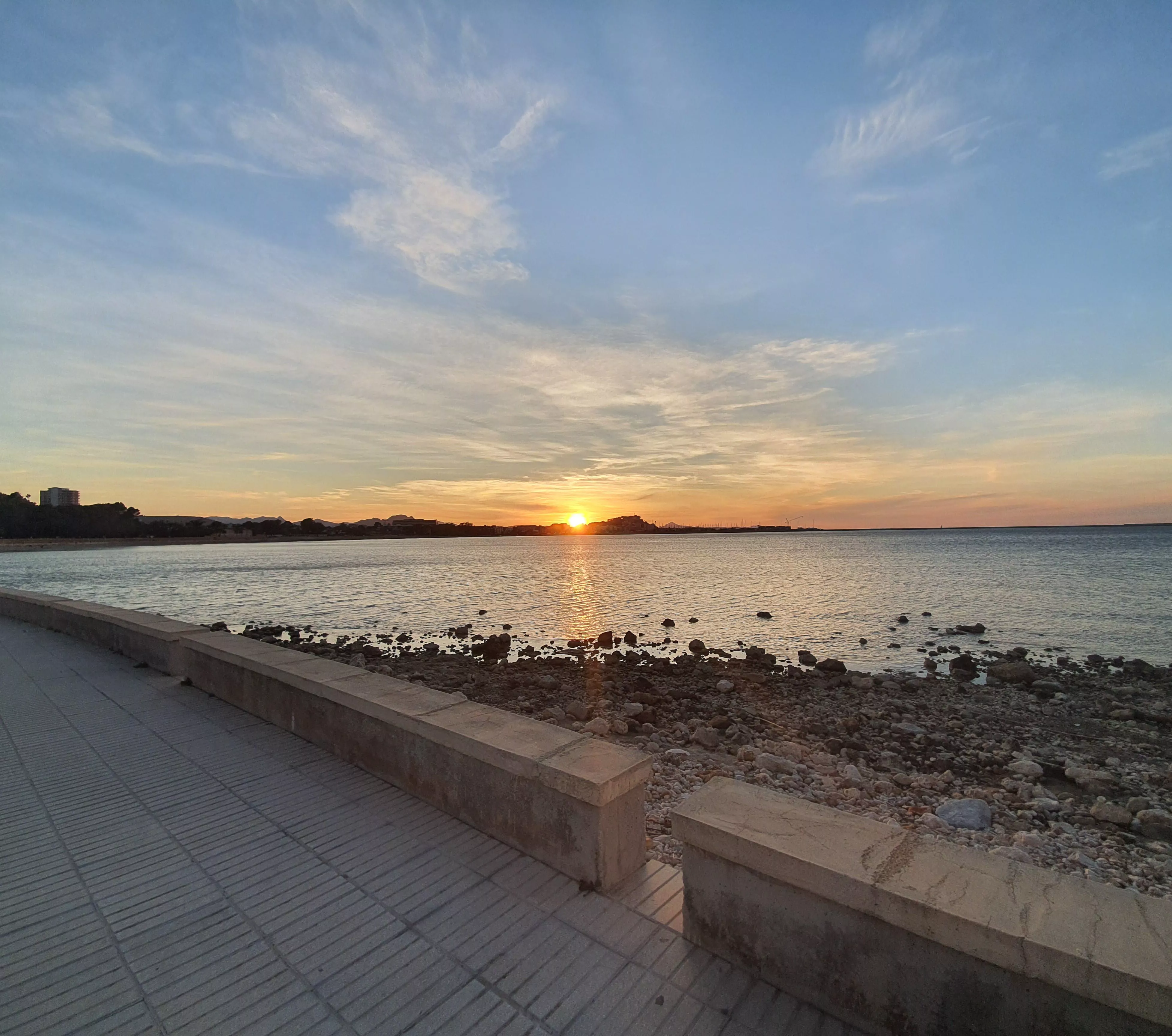Beautiful sunset on the beach