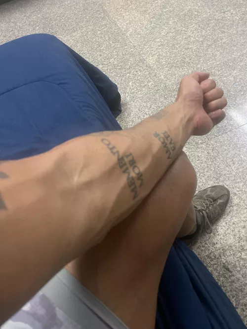 Bringing up my forearms