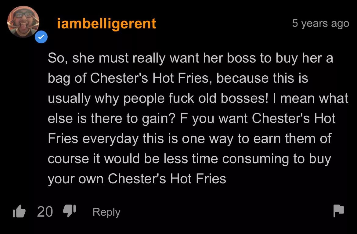 chester’s hot fries?