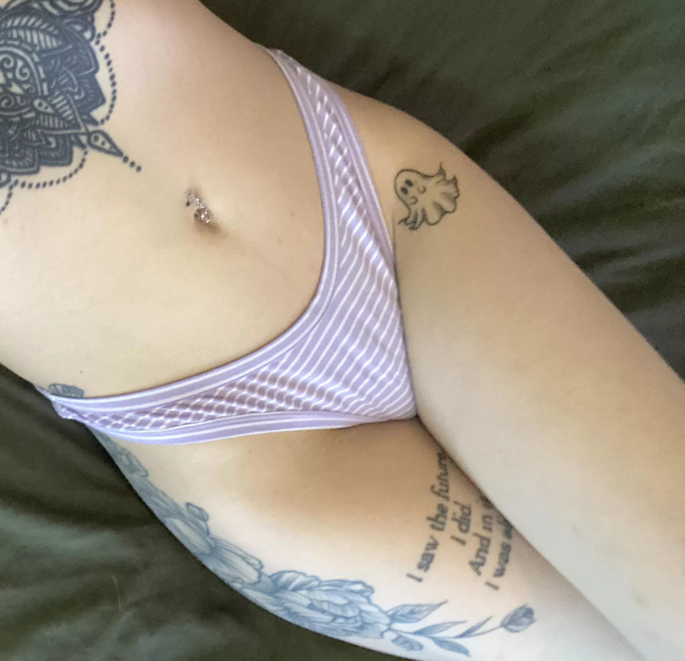 Cute purple thong