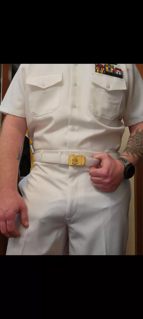 Easy to see in uniform. 