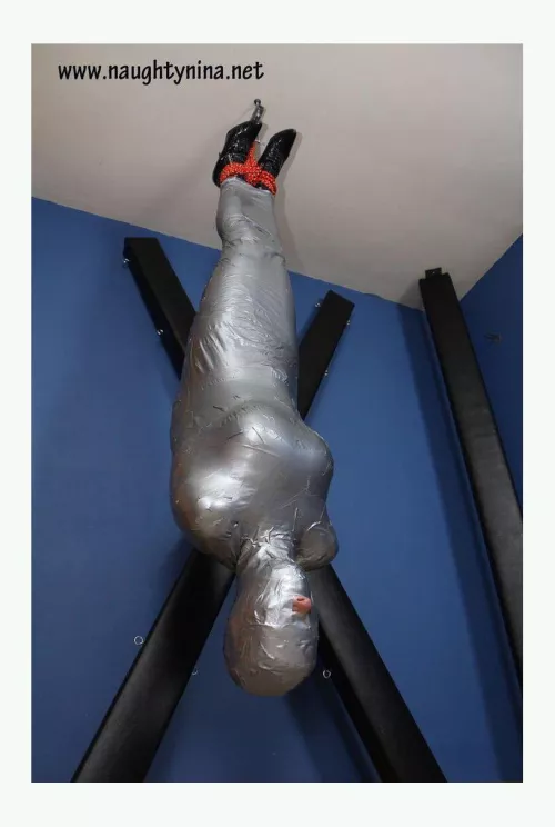 Fantasy #861 utter belplessness. I know being upside for extended periods of time can be very dangerous but man I would love to be upside down and wrapped, losing all sense of spatial feeling, bonus for ear plugs so I can't hear anything.