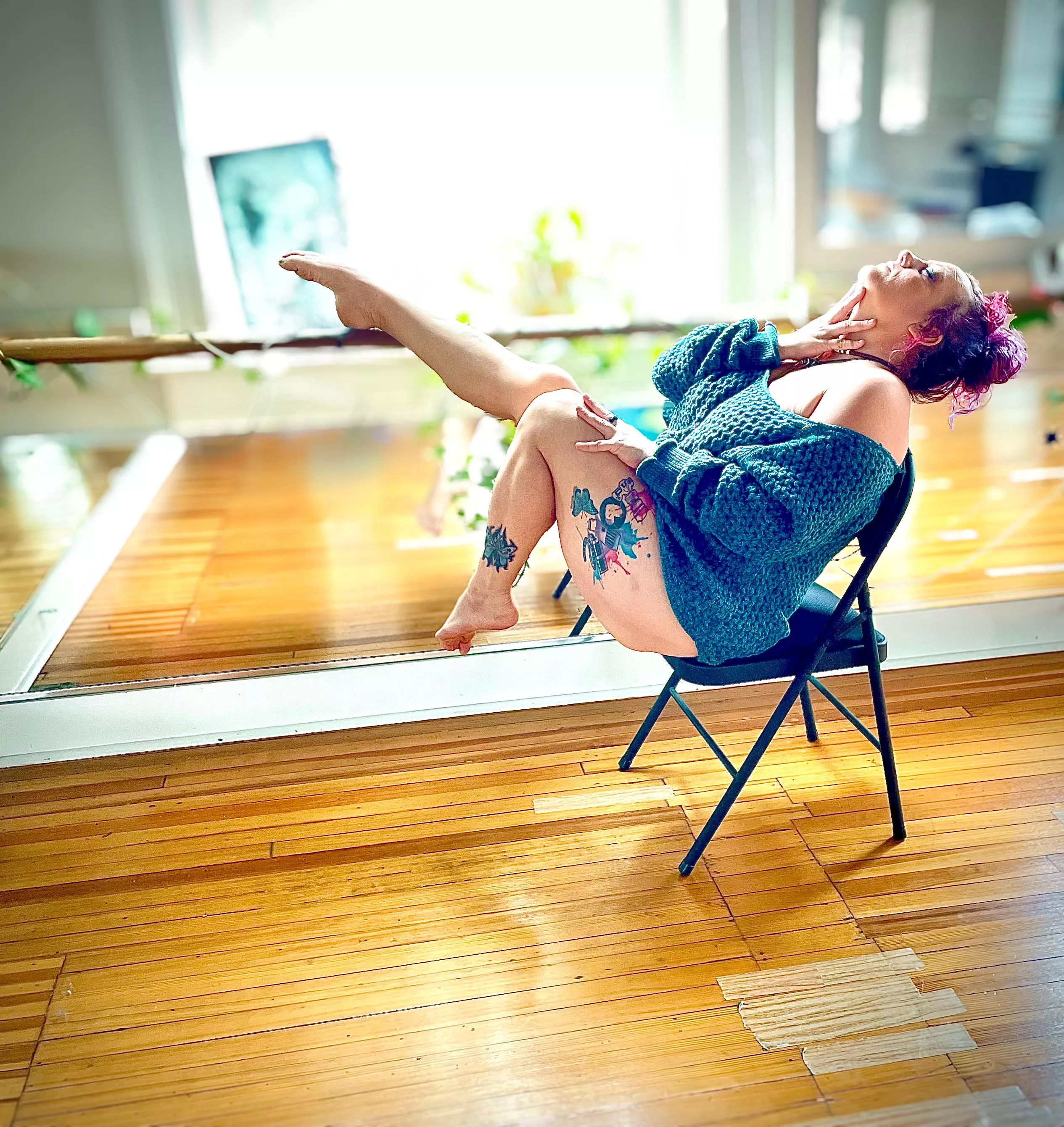 Feeling the sunlight through the windows on this cold day