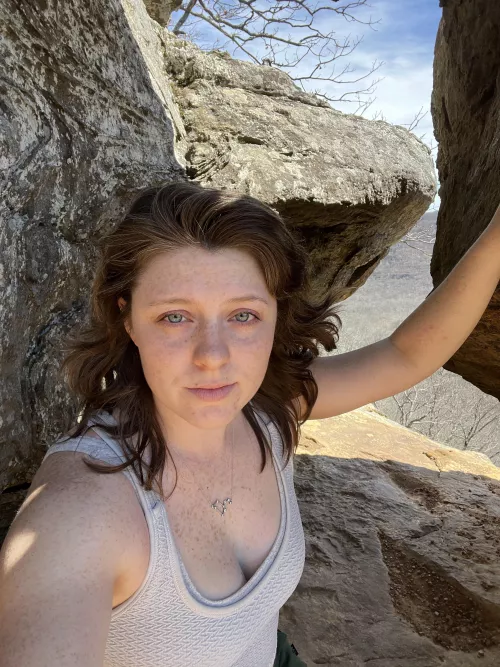 Figured yall would like my freckles on top of this cliff