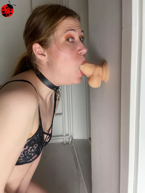 Gagging dildo like a good girl
